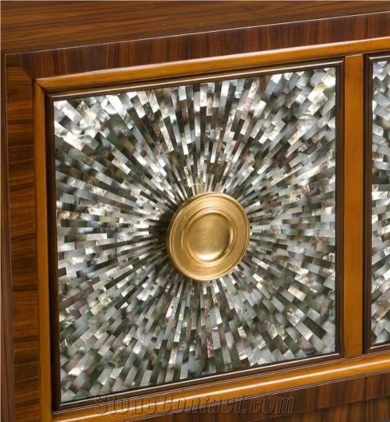 Fan Shape Pearl Shell Mosaic Tile White MOP Kitchen Mosaic