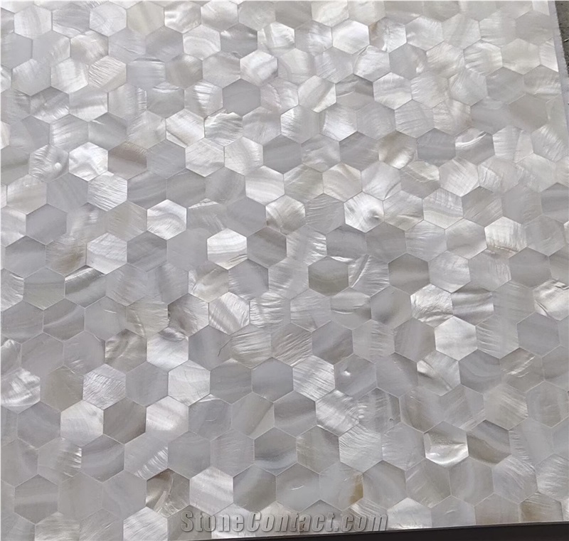 Gold Pearl Shell Mosaic Tile MOP Subway Backsplash Mosaic