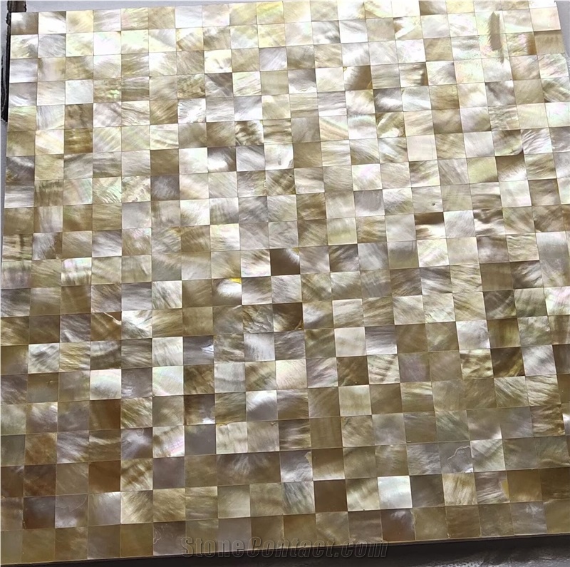 Green Pearl Shell Subway Mosaic Tile MOP Mosaic For Cabinets