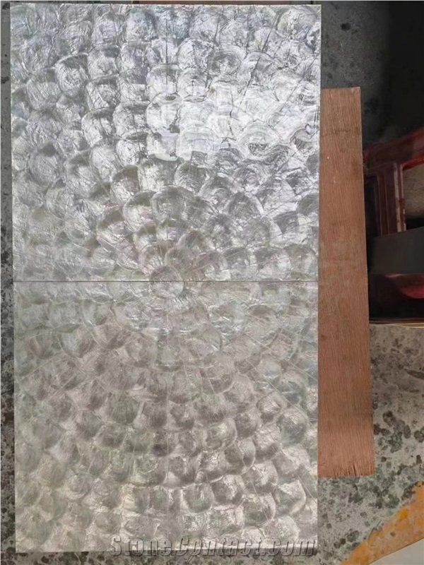 White Pearl Shell Mosaic Panel MOP Mosaic For Cabinets Door