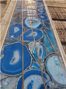 Yellow Agate Semiprecious Stone Panels