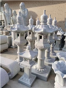 Granite G633 Japanese Lantern Stone Park Lantern For Temple