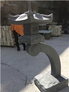 Granite G633 Japanese Lantern Stone Park Lantern For Temple