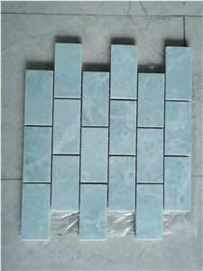 Green Marble Mosaic Tiles China Green Fan Shape Backsplash Mosaic Tiles