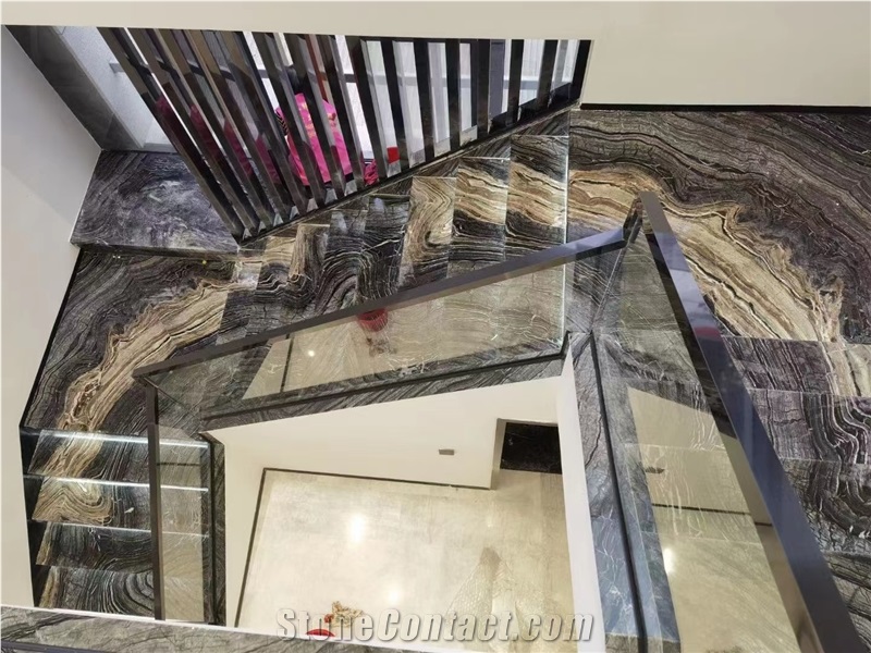 Green Onyx Interior Stone Staircase Dark Green Onyx Steps