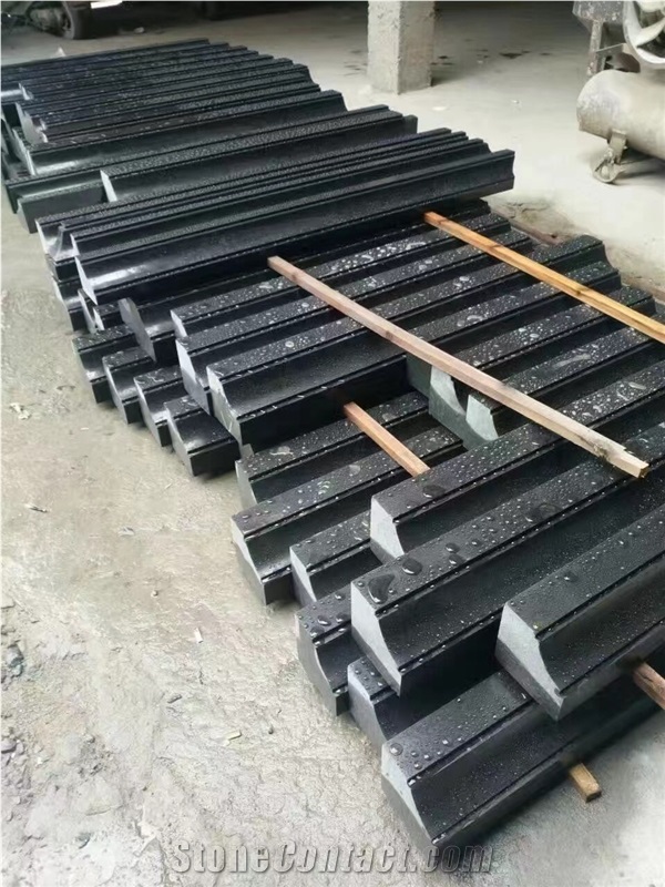 Interior Stone Threshold Granite Absolute Black Treads