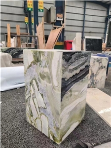 Luxury Green Marble Coffee Table Stone Dedalus Art Furniture