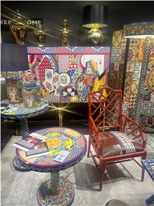 Marble Mosaic Inlaid Table Stone Mosaic Home Coffee Tables Marble Mosaic Inlaid Table Stone Mosaic Home Coffee Tables