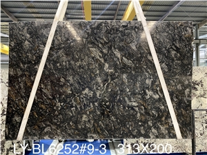New Arrival Polished Diamant Platine Quartzite Slab