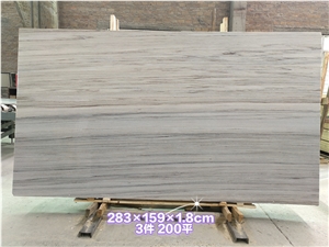 New Arrived 18Mm Polished Crystal Wooden Marble Slab