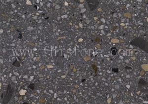 Antic Brown Terrazzo  Precast Terrazzo Slab Cement Terrazzo