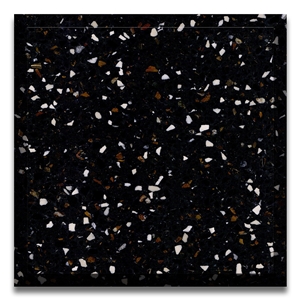 Black  Galaxyterrazzo Black Precast Terrazzo Cement Terrazzo