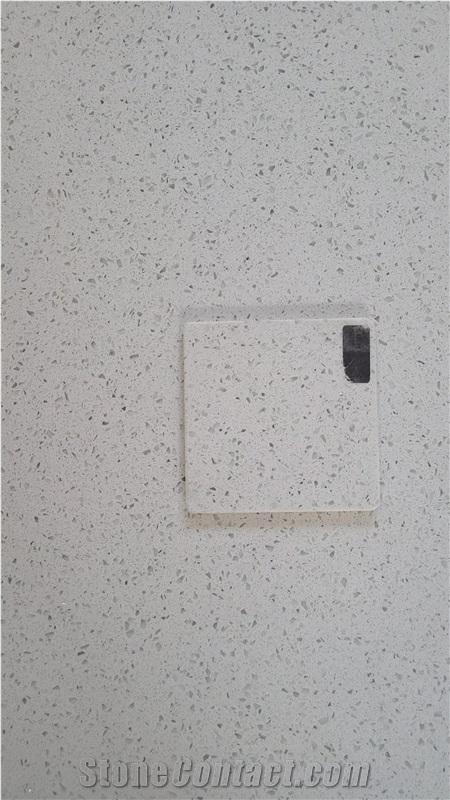 Sparkle White Quartz Top Galaxy White Quartz Countertop Top
