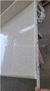 Sparkle White Quartz Top Galaxy White Quartz Countertop Top