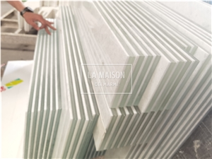 Crystal Onyx White Composite Laminated Glass Panels