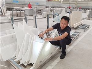 White Onyx Composite Fiberglass Light Transmission 3D Panel