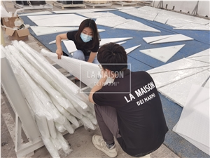 White Onyx Composite Fiberglass Light Transmission 3D Panel