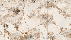 1600*2700MM  GLOSSY PULPIS GOLD  PORCELAIN SLAB