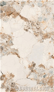 1600*2700MM  GLOSSY PULPIS GOLD  PORCELAIN SLAB