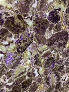 Amethyst Luxury Semiprecious Stone Slab, Purple Gemstone Slabs, Wall Big Panels