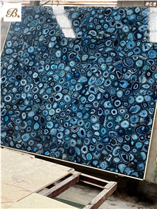 BLUE AGATE SEMIPRECIOUS SLAB- LUXURY AND SPECIAL