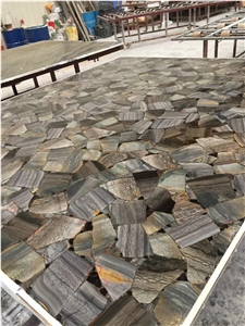 Fish Pattern Stone,Semiprecious Big Slab,Luxury Wall