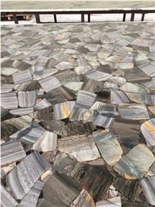 Fish Pattern Stone,Semiprecious Big Slab,Luxury Wall