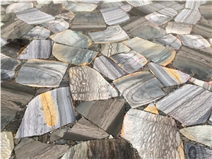 Fish Pattern Stone,Semiprecious Big Slab,Luxury Wall