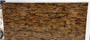 TIGER EYE GOLD SLAB,GEMSTONE BIG WALL SLAB