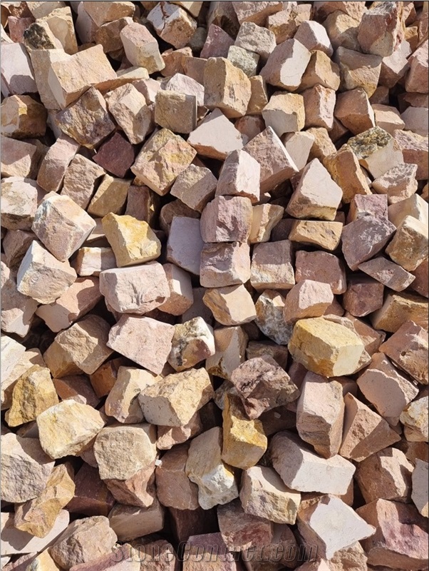 Pink Limestone Cobblestones