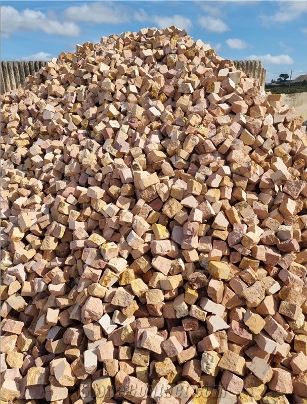 Pink Limestone Cobblestones