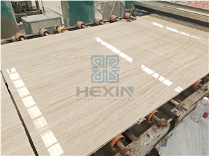 Italian Extra White/Ivory Travertine Polished Slabs