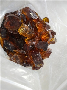 Amber Glass Rock Decorative Glass Rock Glass Chippings