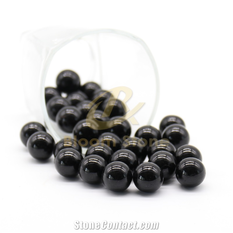 Black Vase Filler Glass Marble Balls For Kids