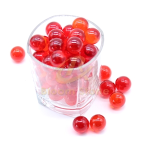 Clear Red Vase Filler Glass Marble Balls For Kids