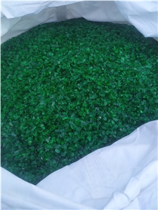 Green Glass Rock Decorative Glass Rock Glass Chippings