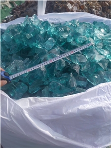 Ocean Blue Glass Rock Decorative Glass Rock