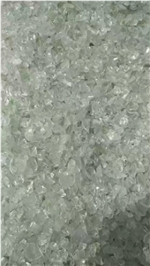 White Glass Rock Decorative Glass Chippings Garen Glass Slag