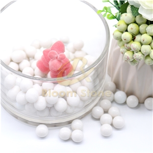 White Vase Filler Glass Marble Balls For Kids