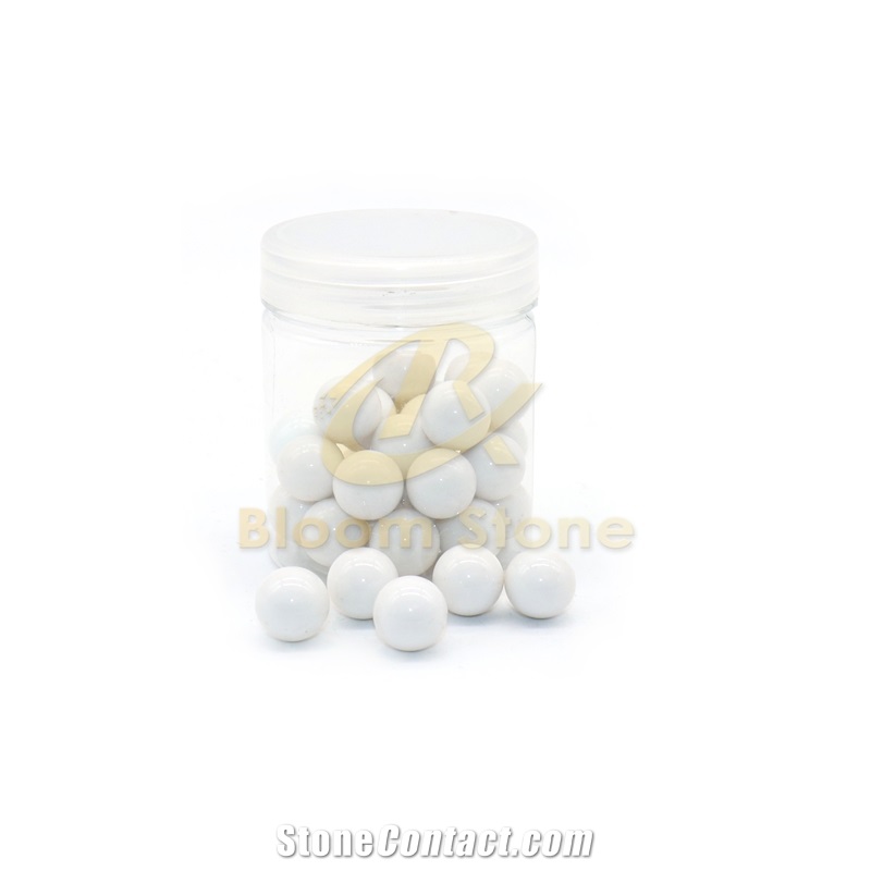 White Vase Filler Glass Marble Balls For Kids
