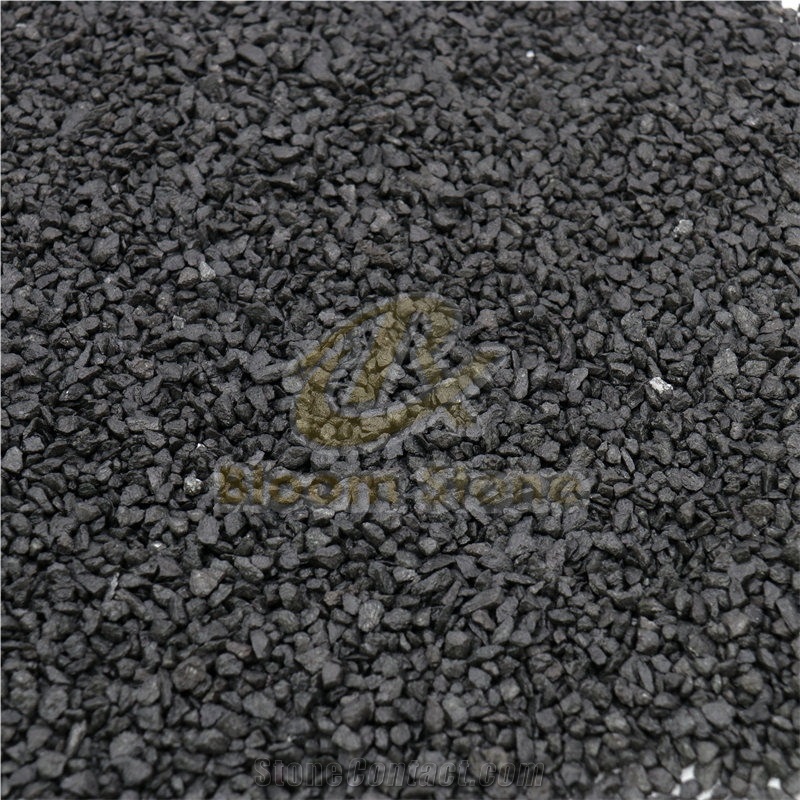 Crushed Black Midnight Coloured Gravels For Aquarium