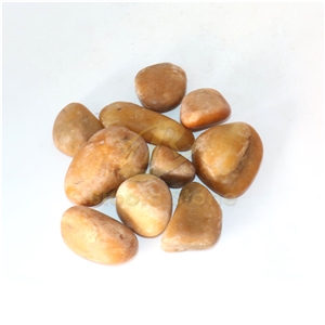 Landscape Stone Yellow Polished Pebble Stone