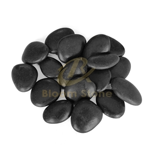 No Fade Black River Stone For Garden