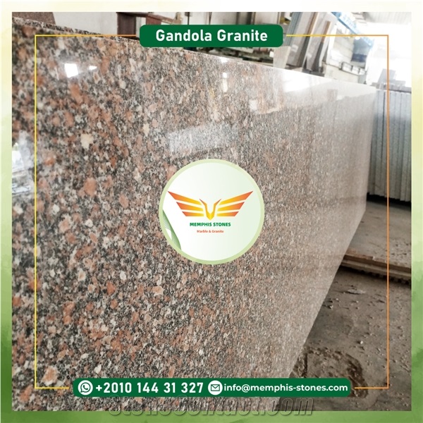 Ghandola Granite - Dark Rose Pearl Granite Slabs, Tiles
