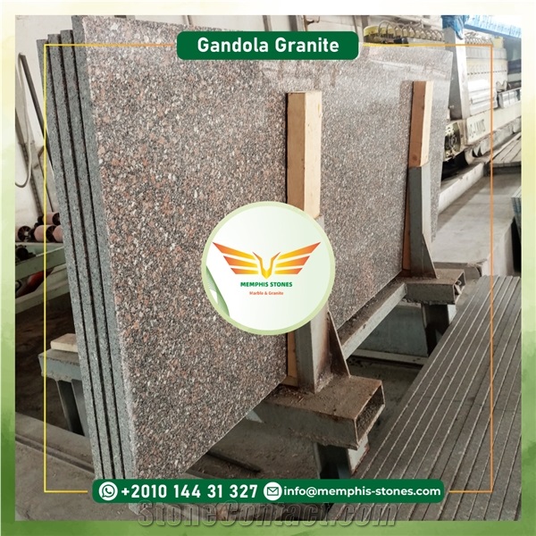 Ghandola Granite - Dark Rose Pearl Granite Slabs, Tiles