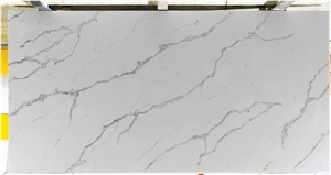 AMG9002 Calacatta Quartz Stone Slab On Hot Sales Now