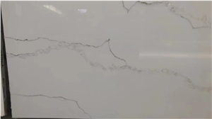 Artifficial Calacatta New  White Desing  Quartz Stone
