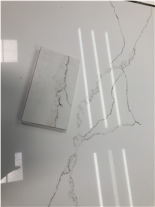 Artifficial Calacatta New  White Desing  Quartz Stone