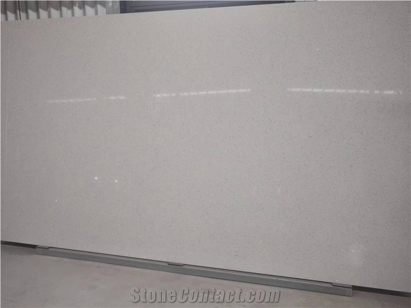 Carrara White Quartz Engineered Stone BIG Slabs