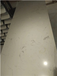 Carrara White Quartz Engineered Stone Slabs